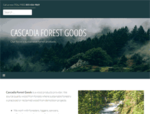 Tablet Screenshot of cascadiaforestgoods.com